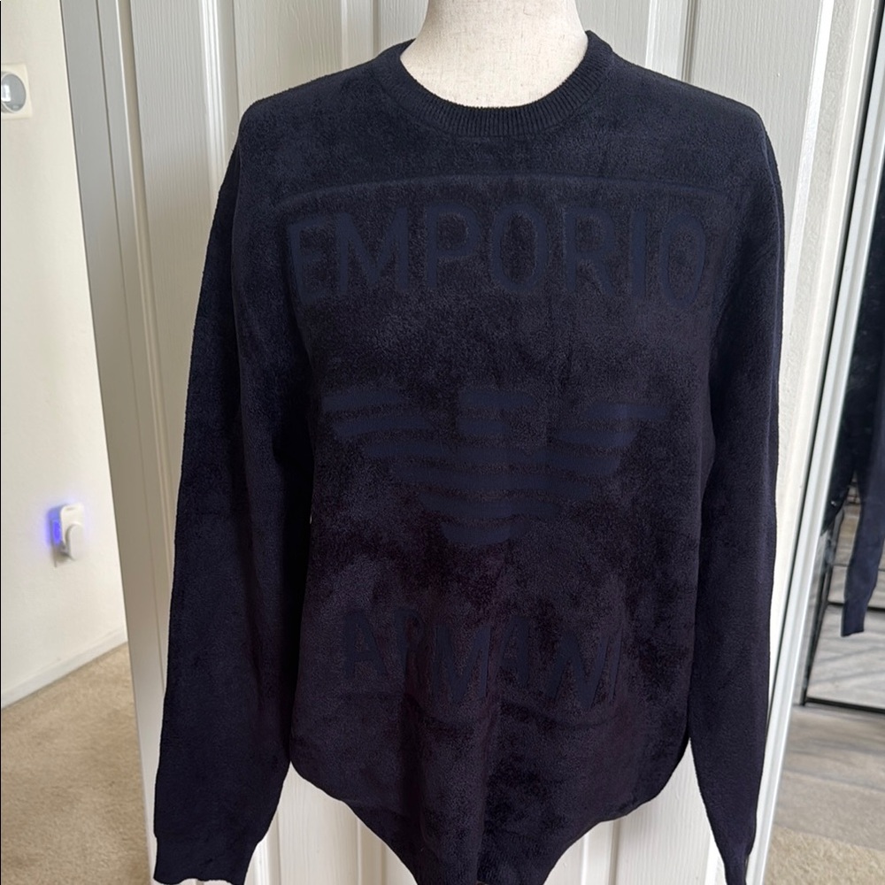 Emporio Armani Men’s Dark Knit Pullover